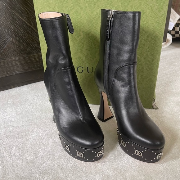 Gucci | Interlocking G leather boots - Picture 4 of 8